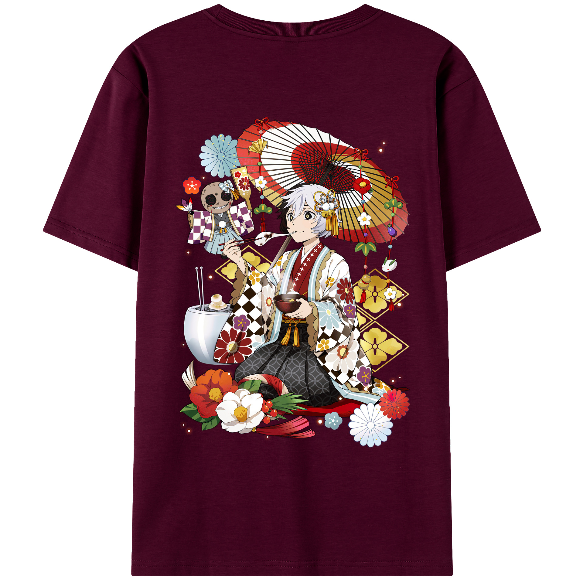 （画像用） 文豪ストレイドッグス Bungo Stray Dogs レディース半袖Tシャツ(バックプリント)